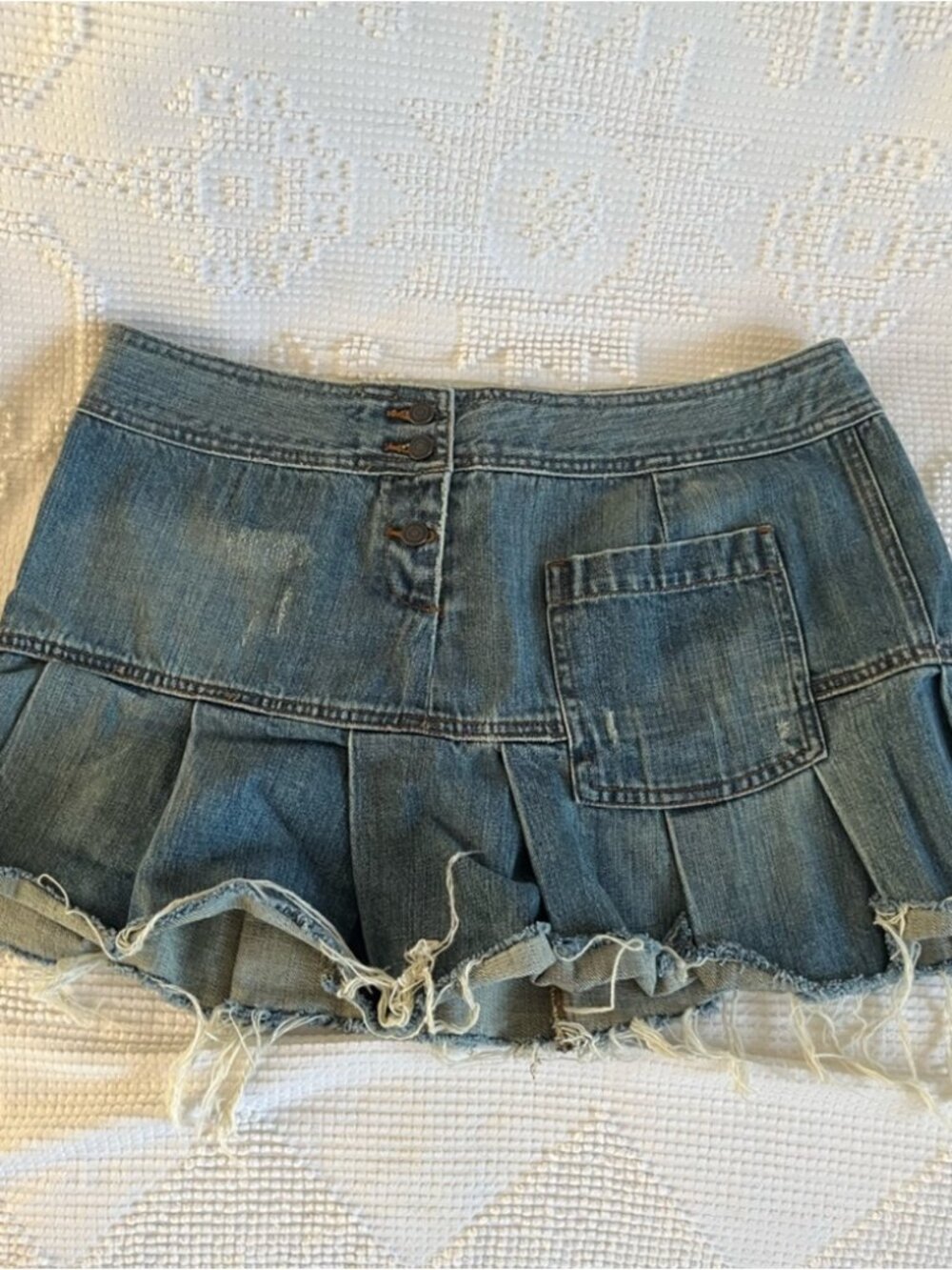 Denim mini skirt